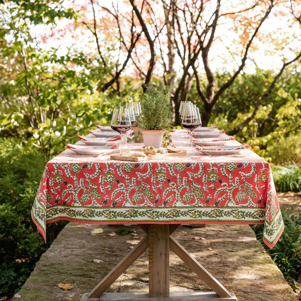 HARVEST PINECONE TABLECLOTH