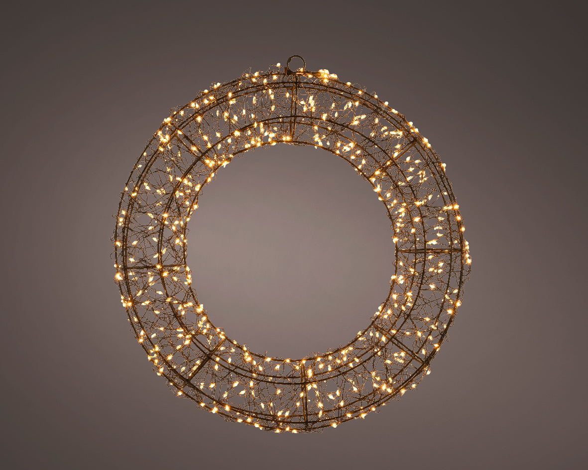 BLACK LED WREATH