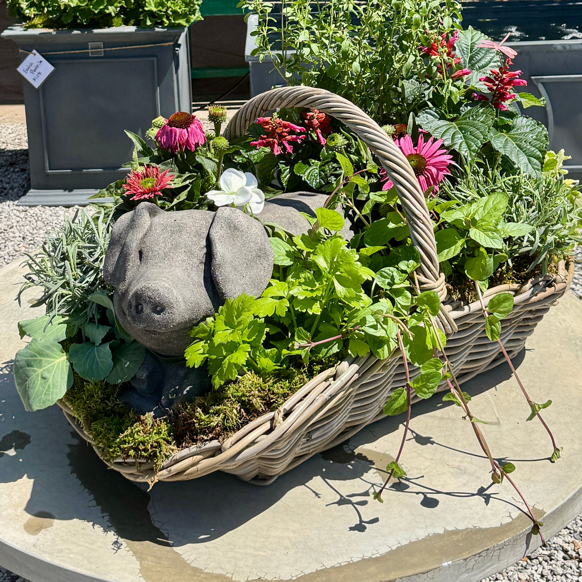RATTAN KUBU FLOWER BASKETS