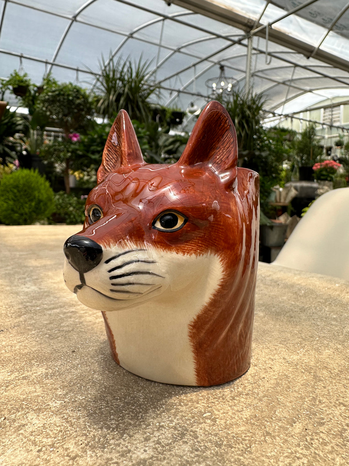 SMALL FOX FLOWER VASE
