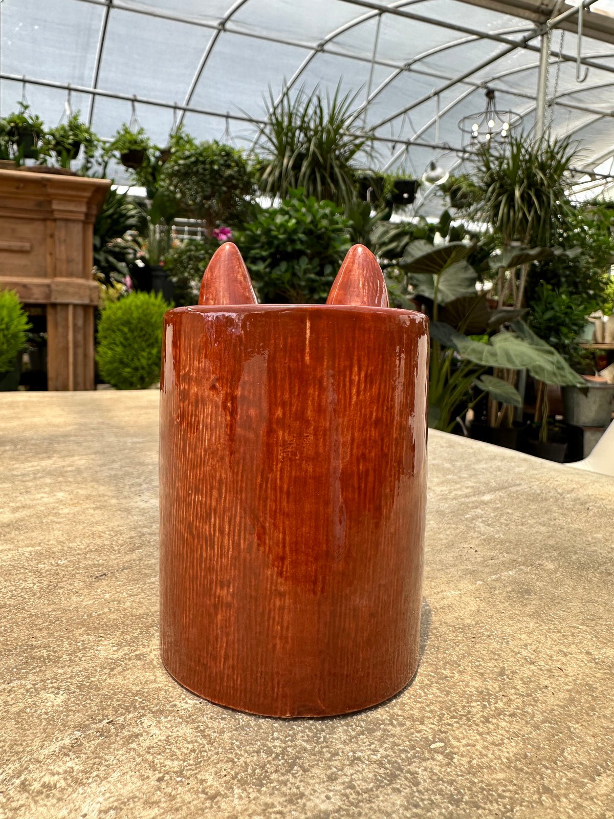 SMALL FOX FLOWER VASE