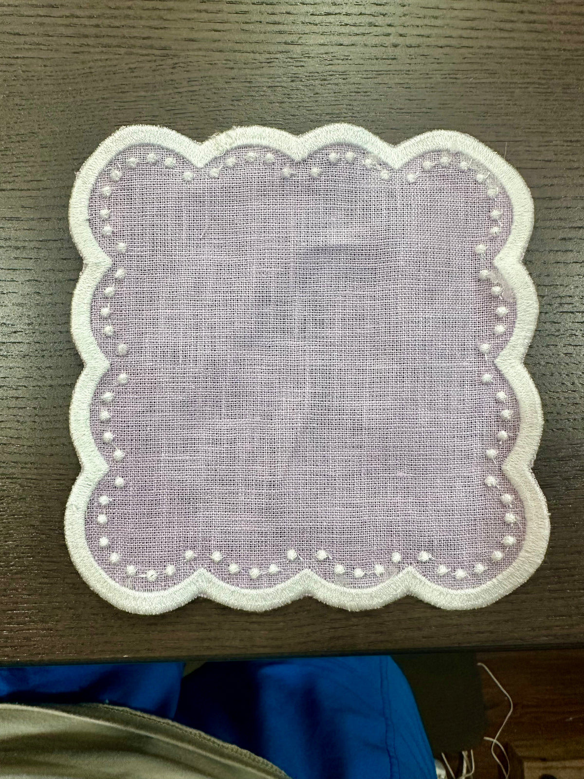 SCALLOPED COCKTAIL NAPKIN SET