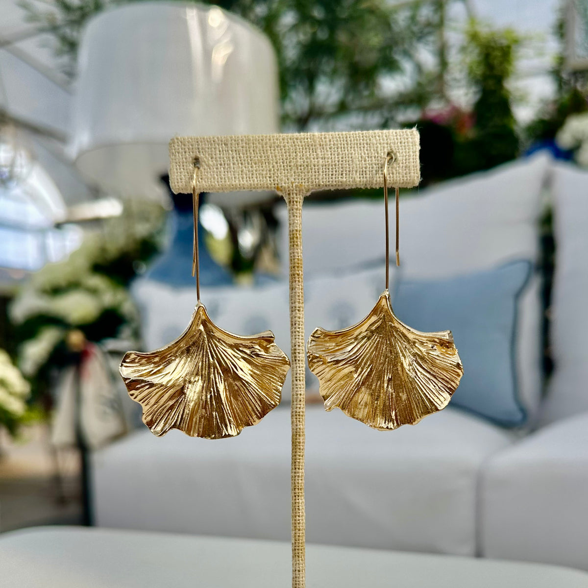 GINKGO LEAF EARRINGS