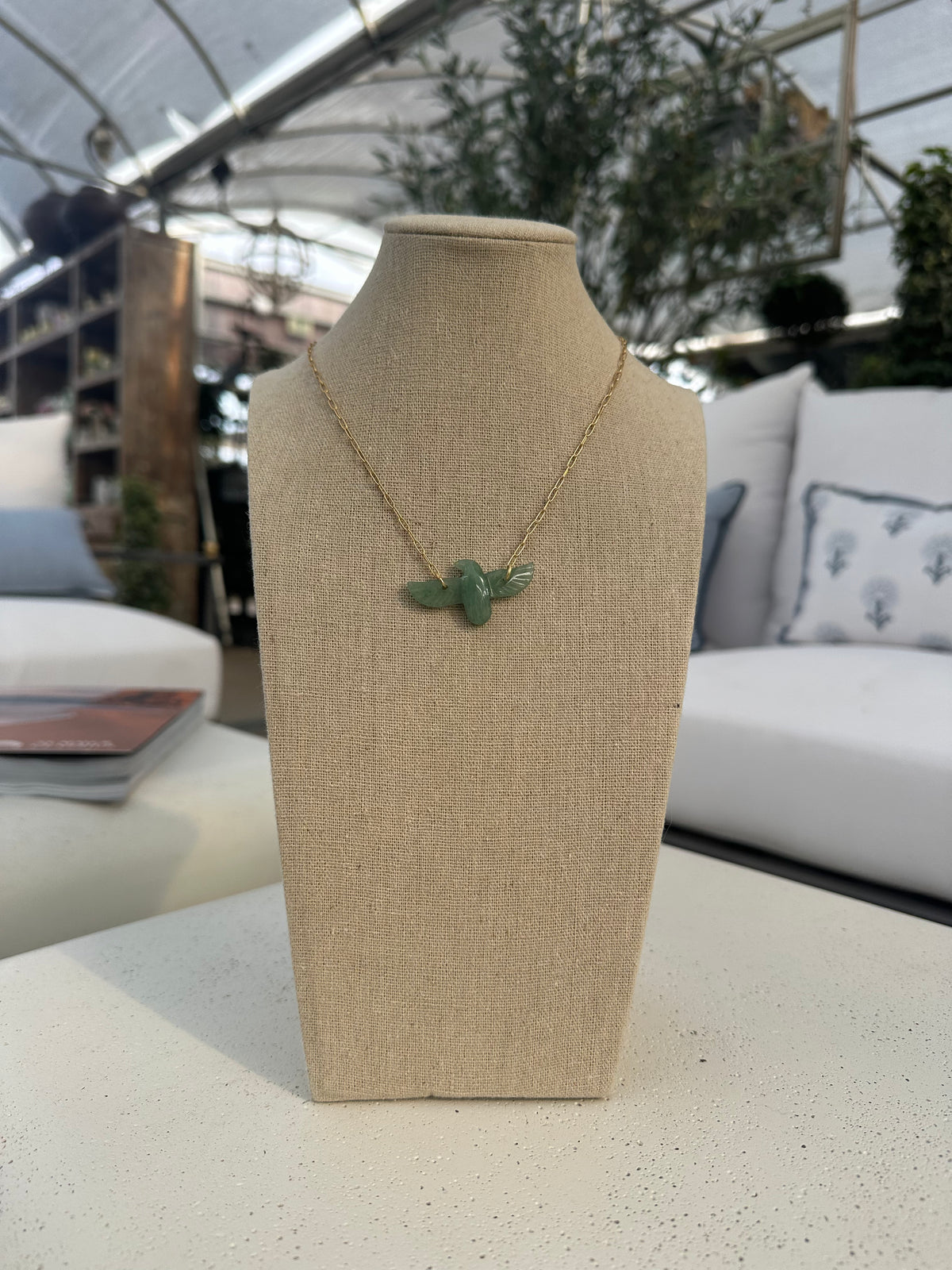 CARVED MICRO BIRDS NECKLACE