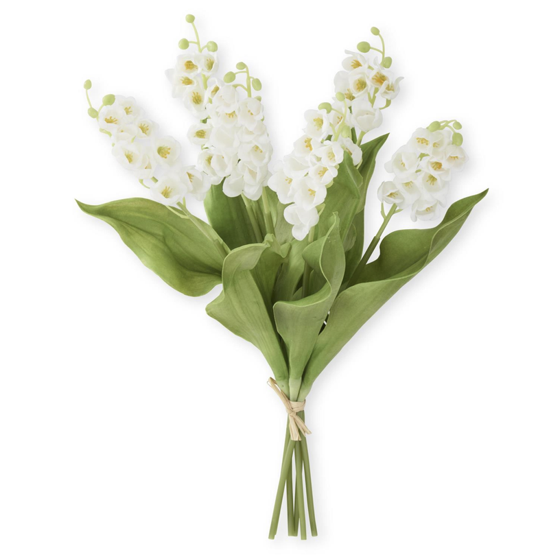 lily white shop White Real Touch Lily of the Valley Bundle