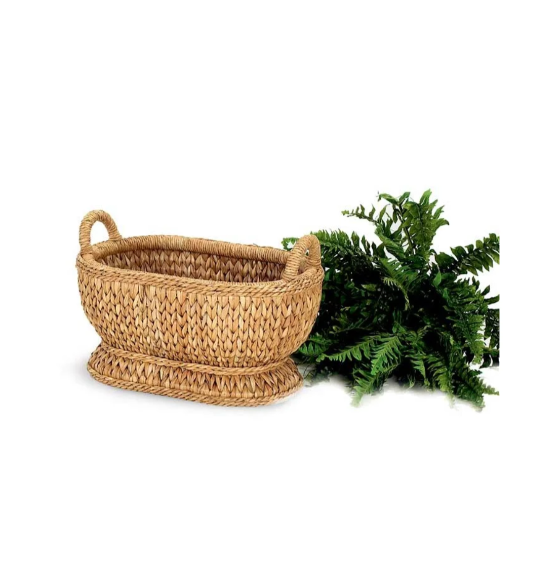 SWEATER WEAVE OVAL COMPOTE BASKET