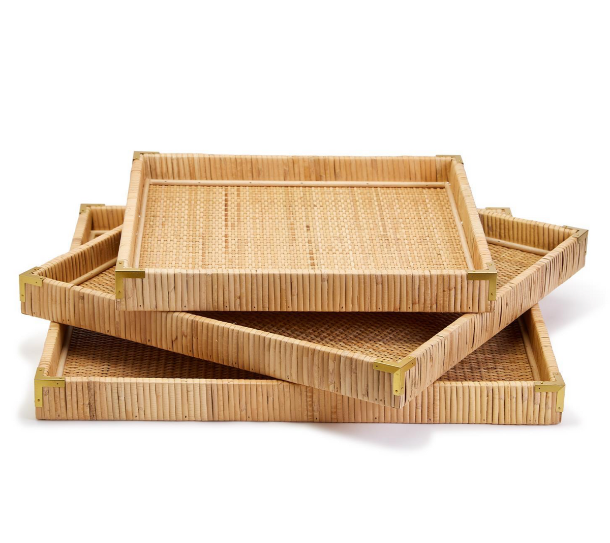 RATTAN SQUARE TRAY