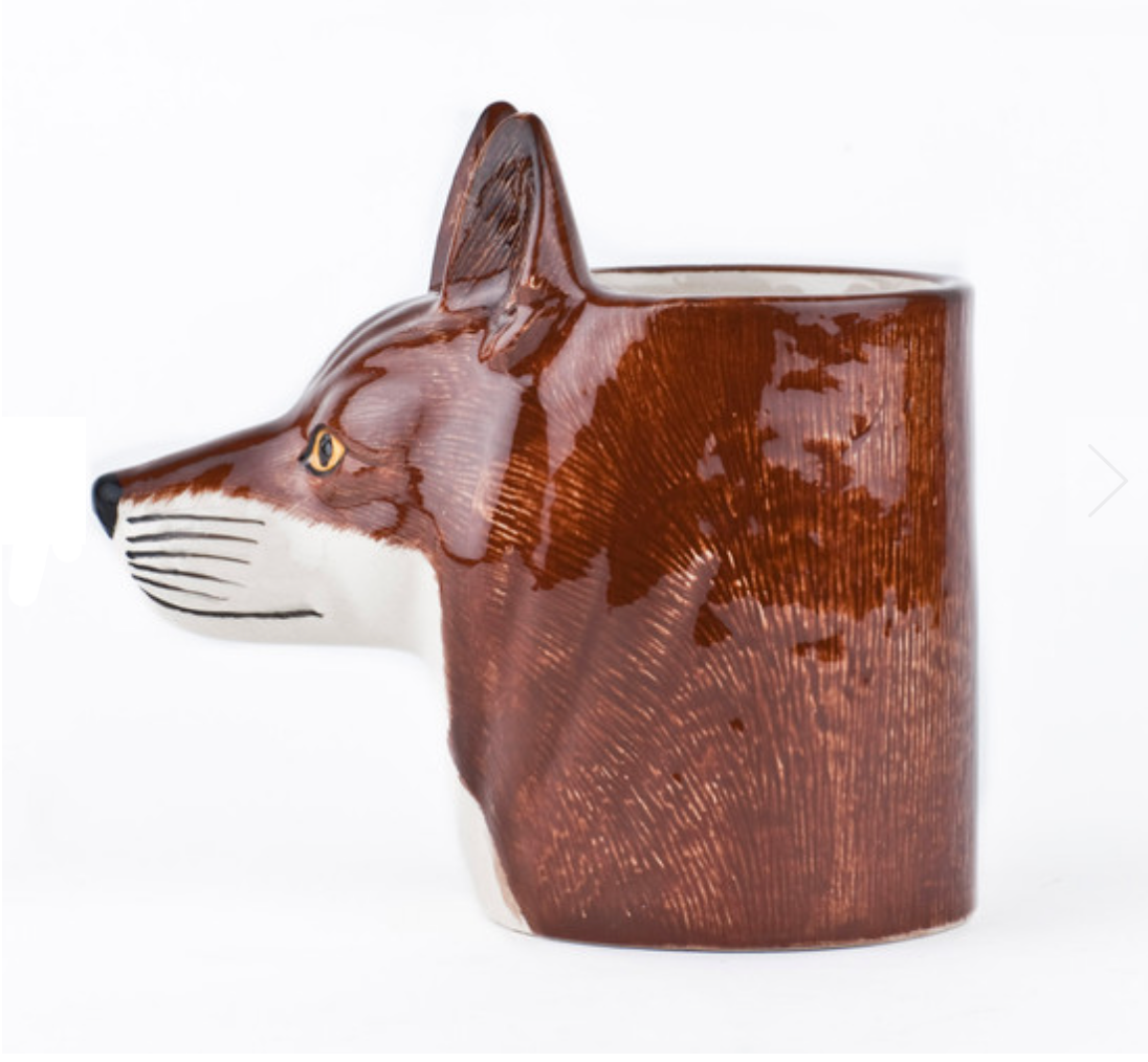 SMALL FOX FLOWER VASE