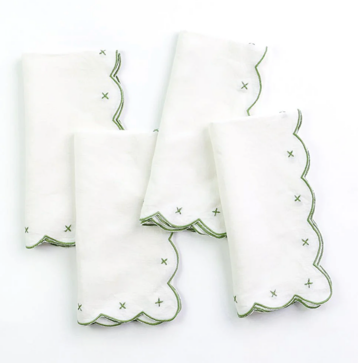 EMBROIDERED LINEN NAPKIN SET