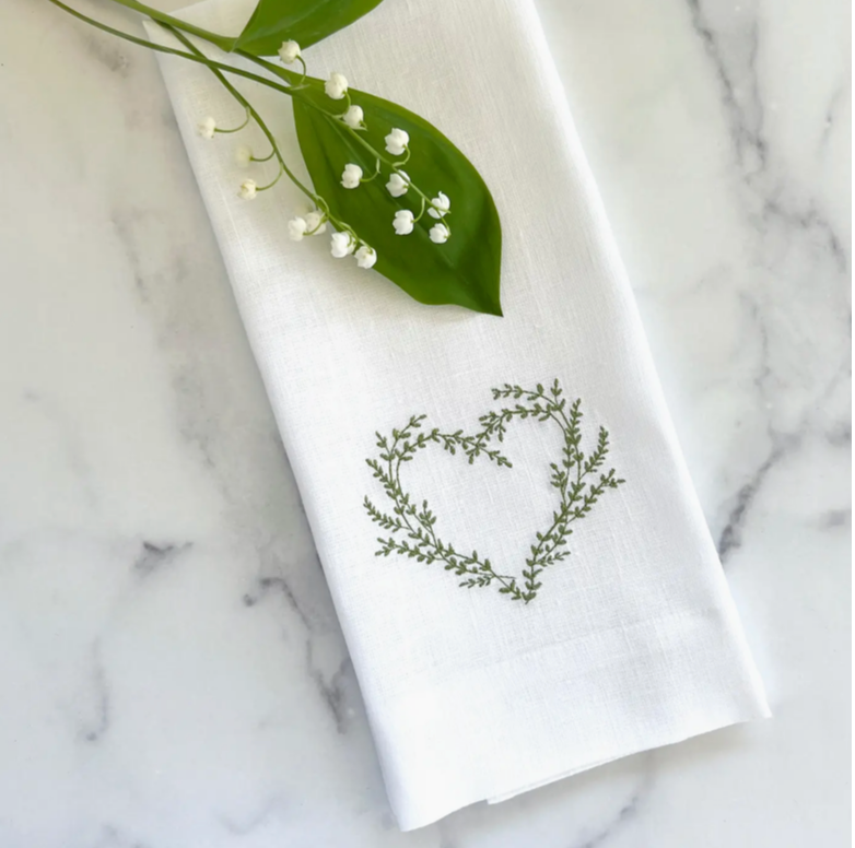 HEART VINE TEA TOWEL