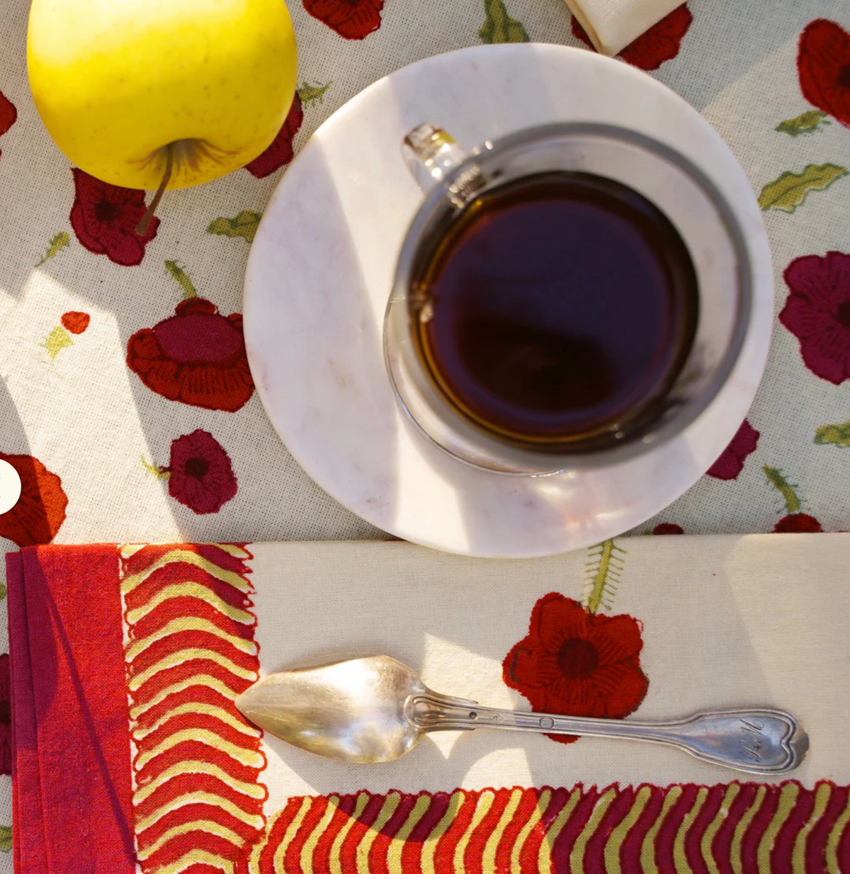 POPPIES RED/GREEN NAPKINS