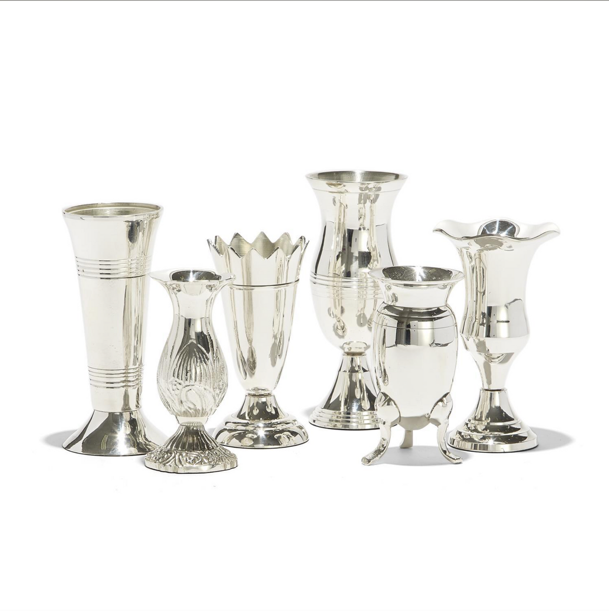 QUEEN ANNE'S SILVER VASES