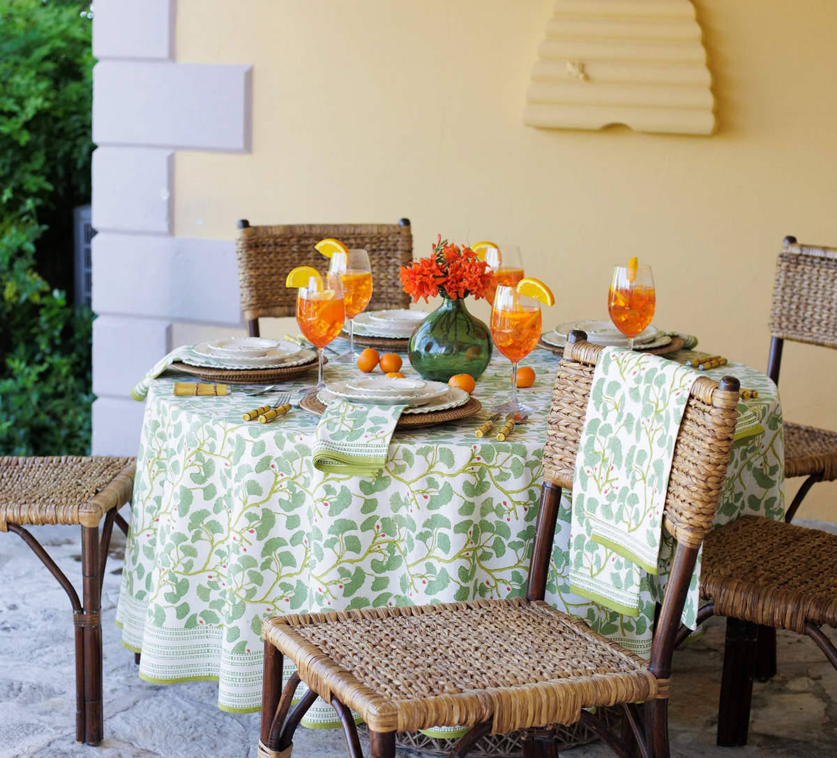 SPRING GINKGO TABLECLOTH