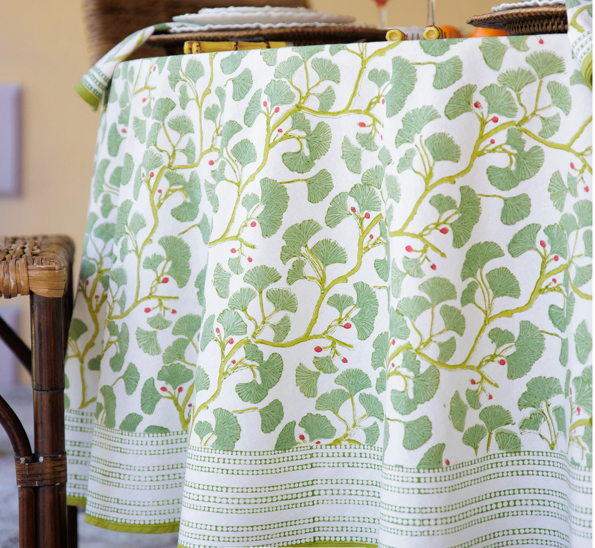 SPRING GINKGO TABLECLOTH