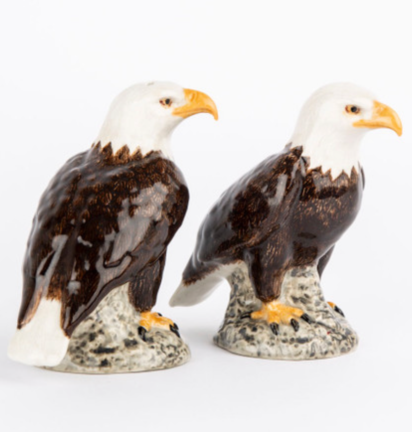 BALD EAGLE SALT & PEPPER SHAKERS