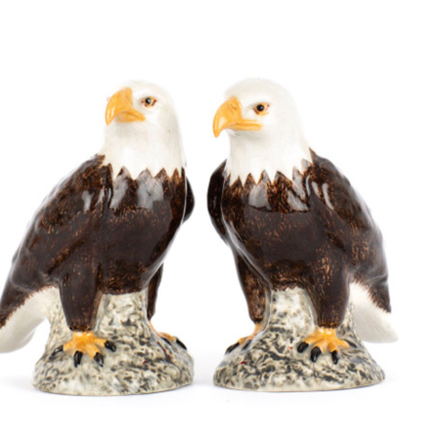 BALD EAGLE SALT & PEPPER SHAKERS