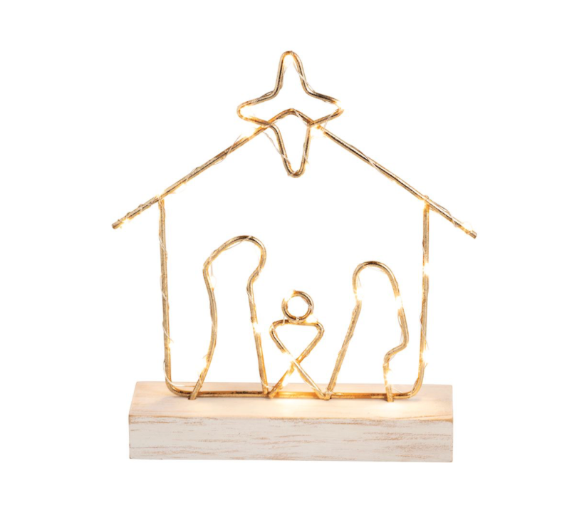 LED WIRE NATIVITY DECOR
