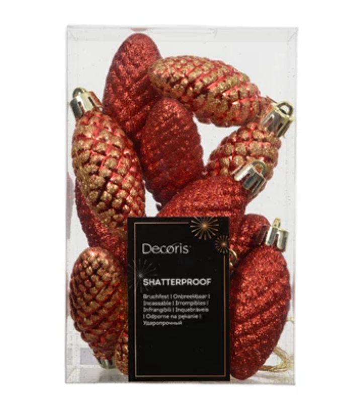 SHATTERPROOF PINECONE ORNAMENTS