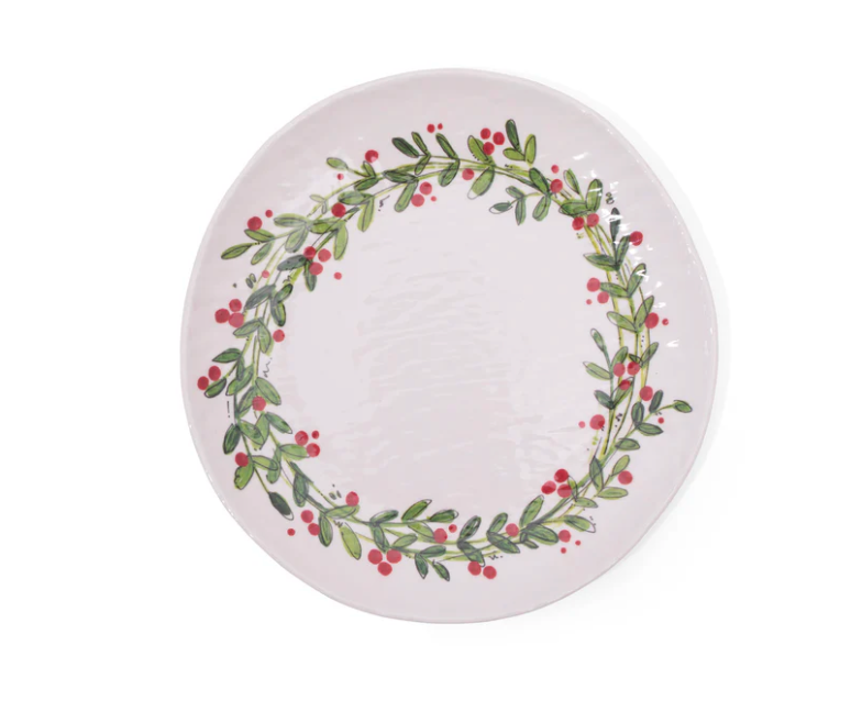 CHRISTMAS WREATH DINNER PLATE SET
