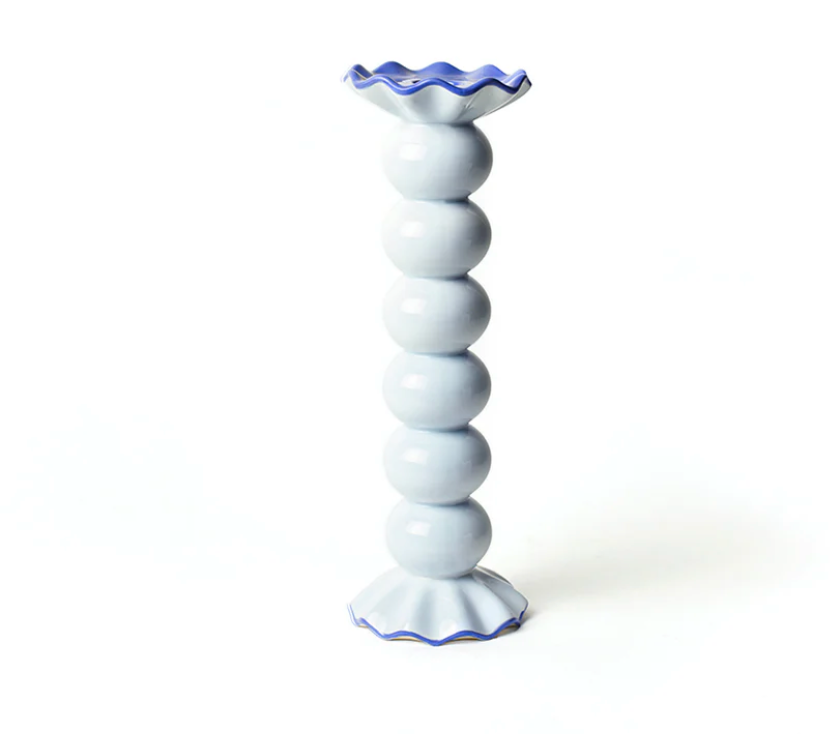 RUFFLE KNOBBED CANDLE HOLDER