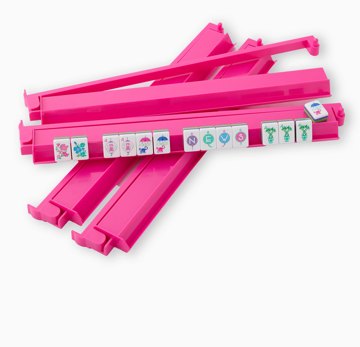 MAHJONG HOT PINK RACK & PUSHER SET