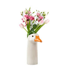 GOOSE HEAD FLOWER VASE