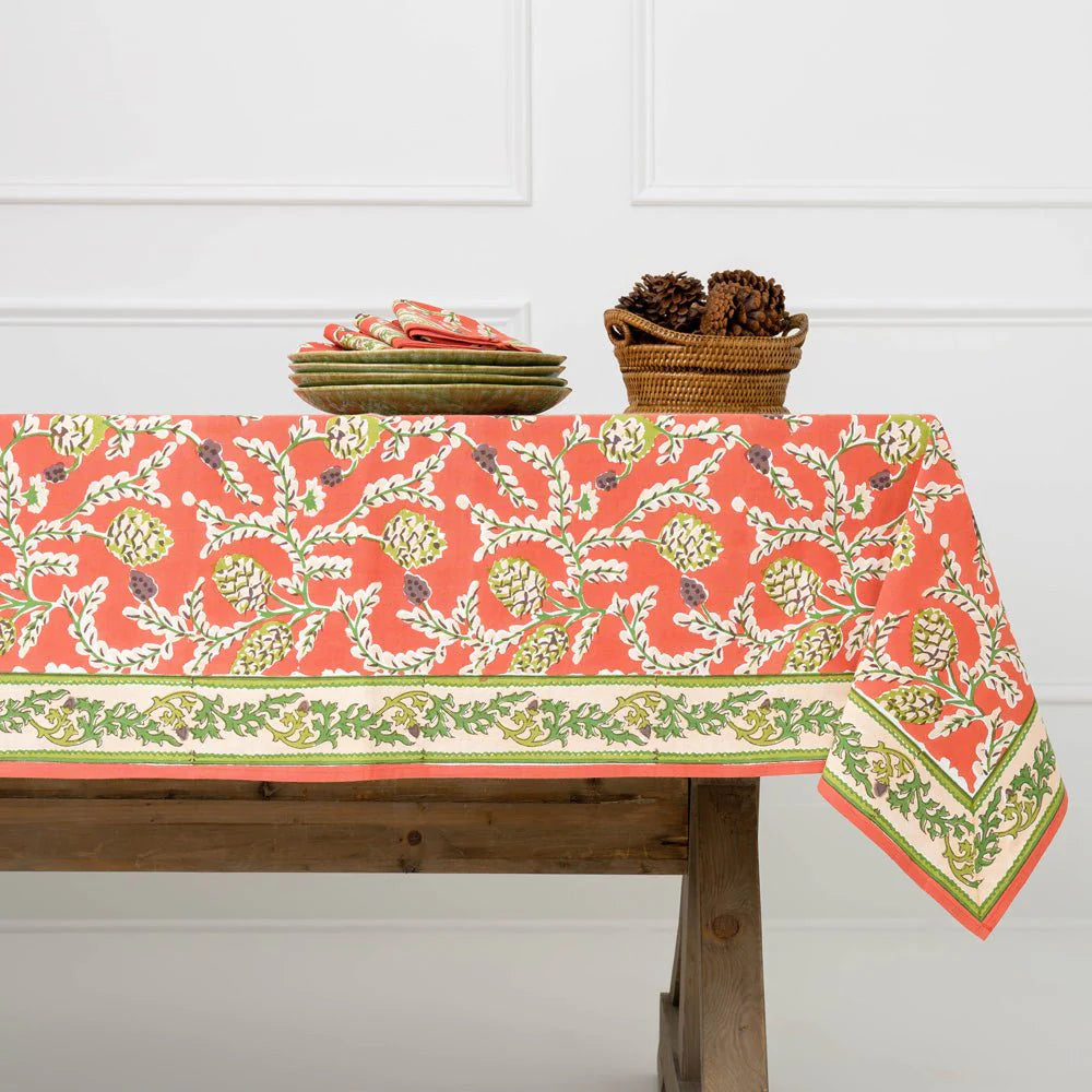 HARVEST PINECONE TABLECLOTH