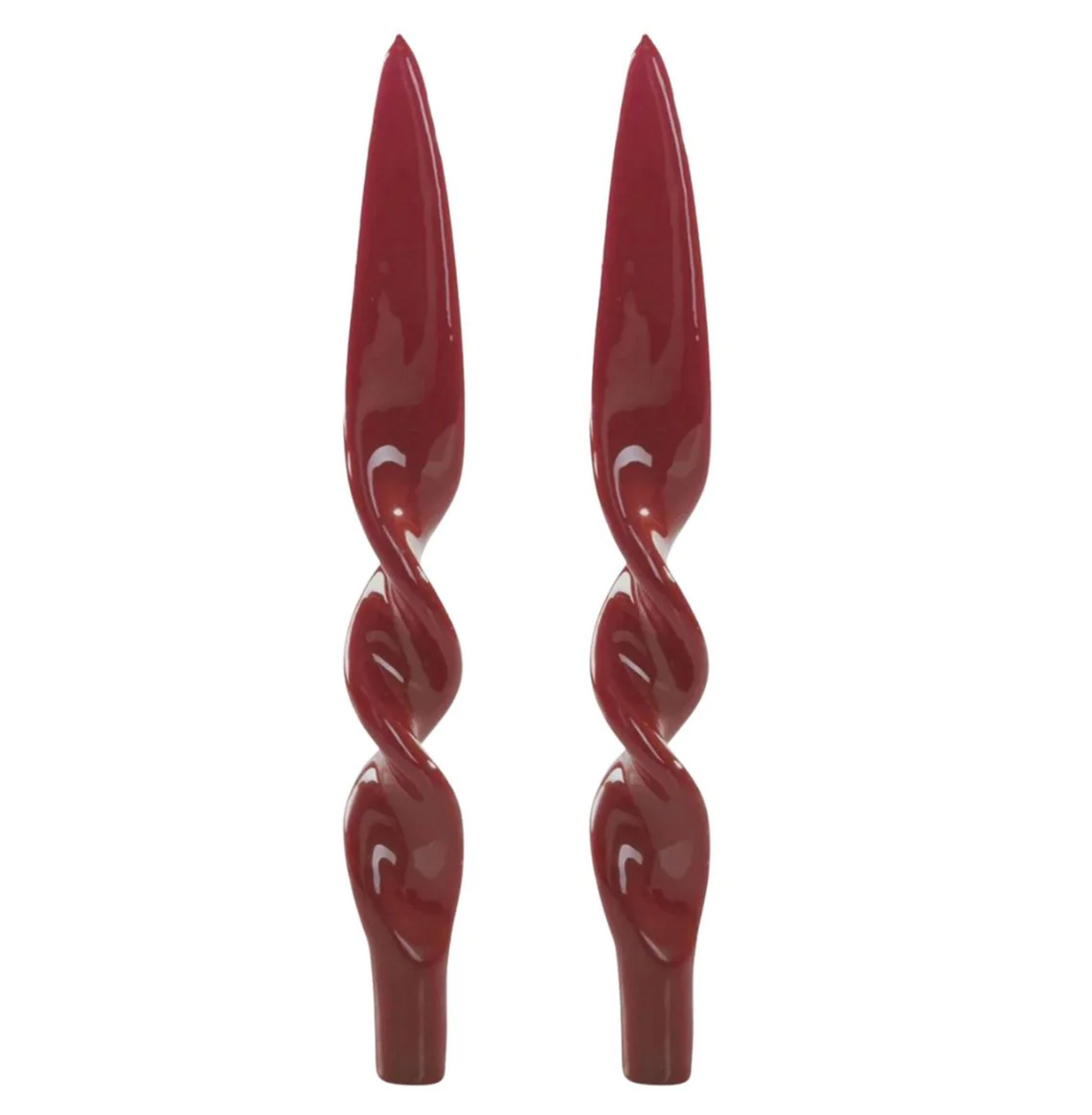 TWISTED LACQUERED CANDLE SET