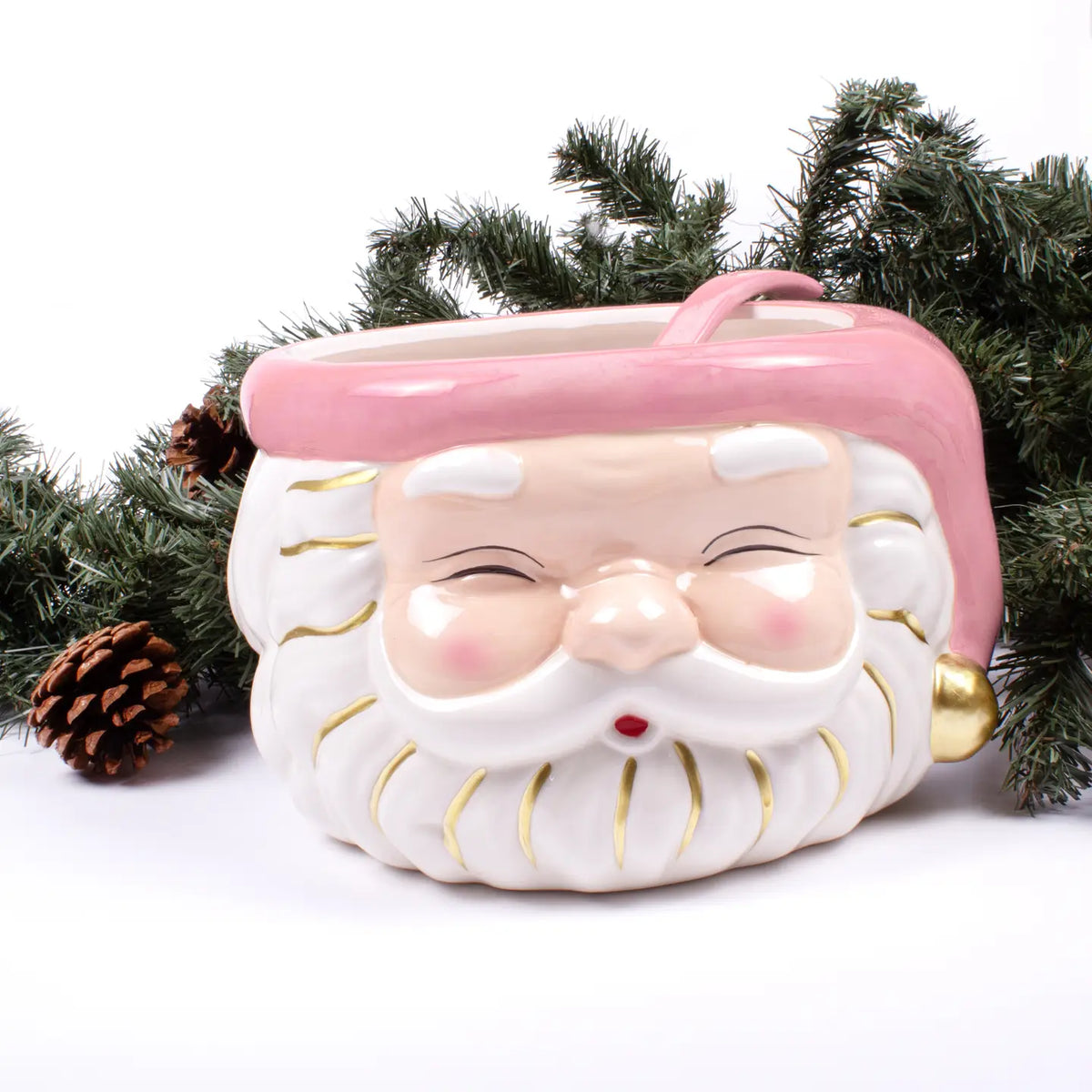 SANTA PUNCH BOWL WITH LADLE