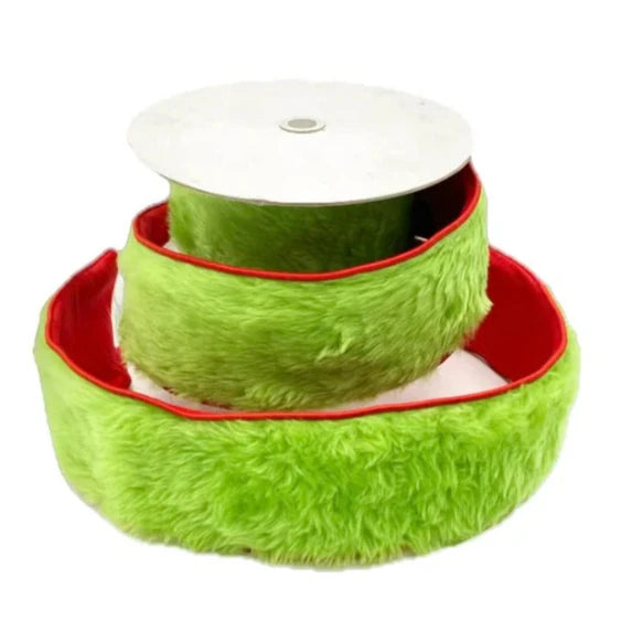 GRINCH FUR ROLL OF RIBBON