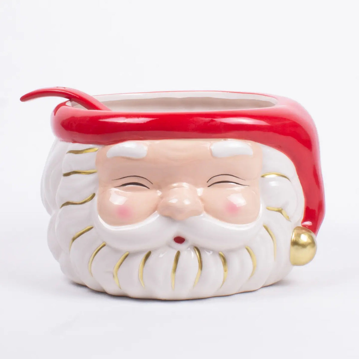 SANTA PUNCH BOWL WITH LADLE