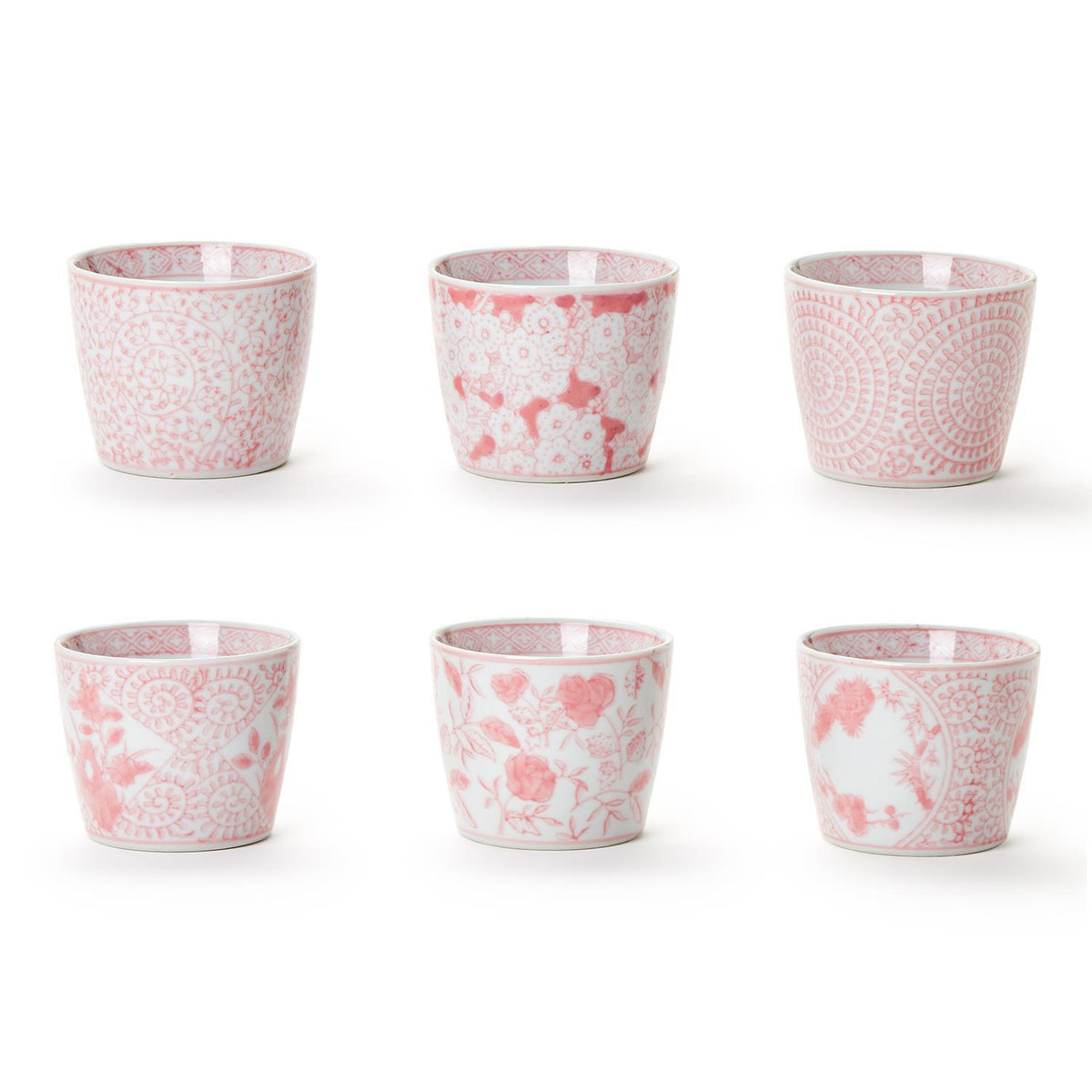 PINK CHINOISERIE CACHEPOT SET