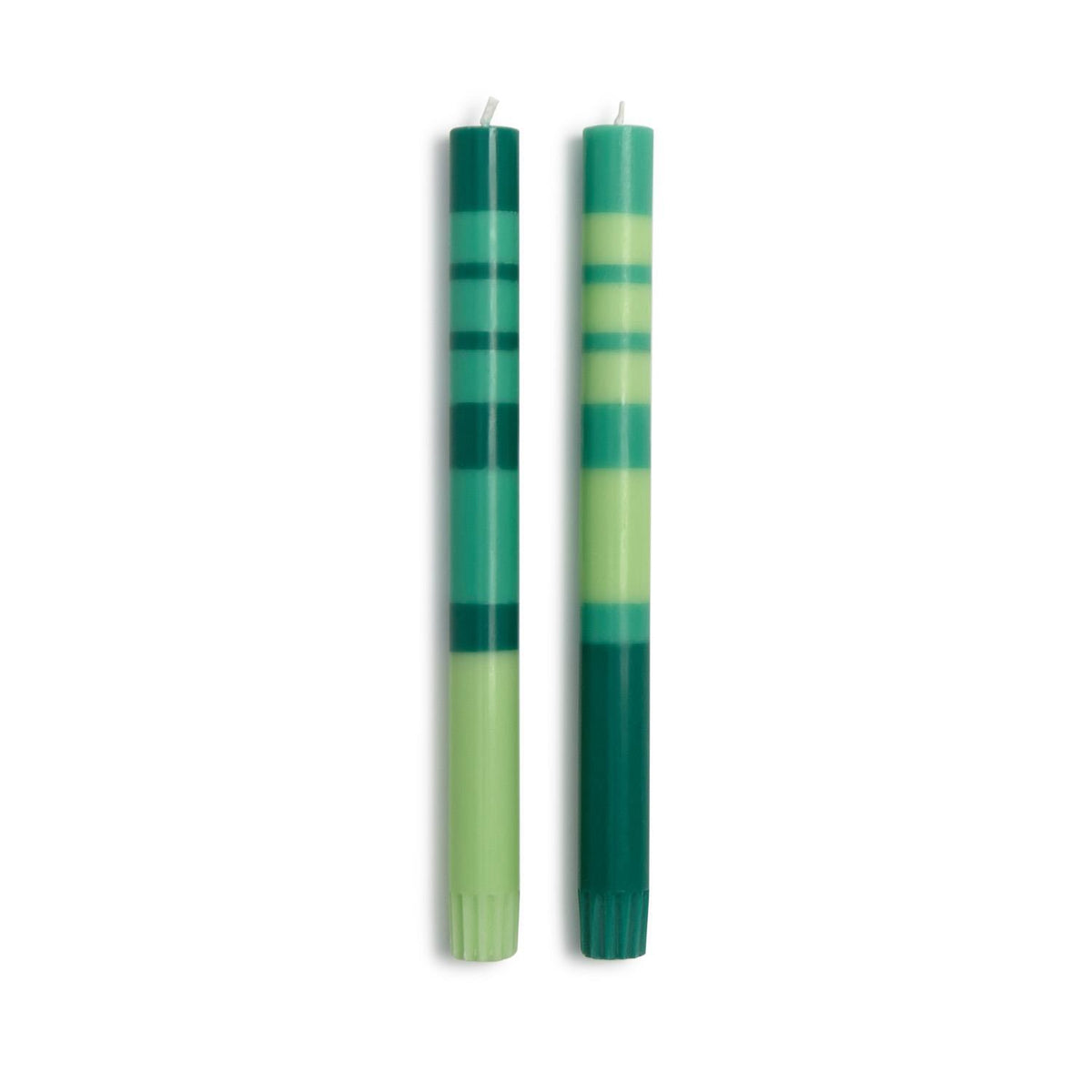 Stripe & Glow Taper Candles