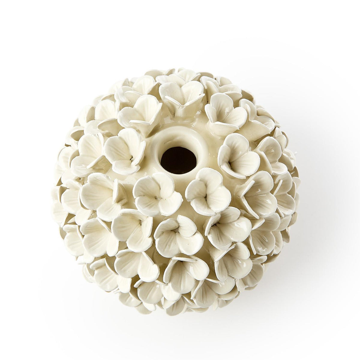 WHITE HYDRANGEA BUD VASE