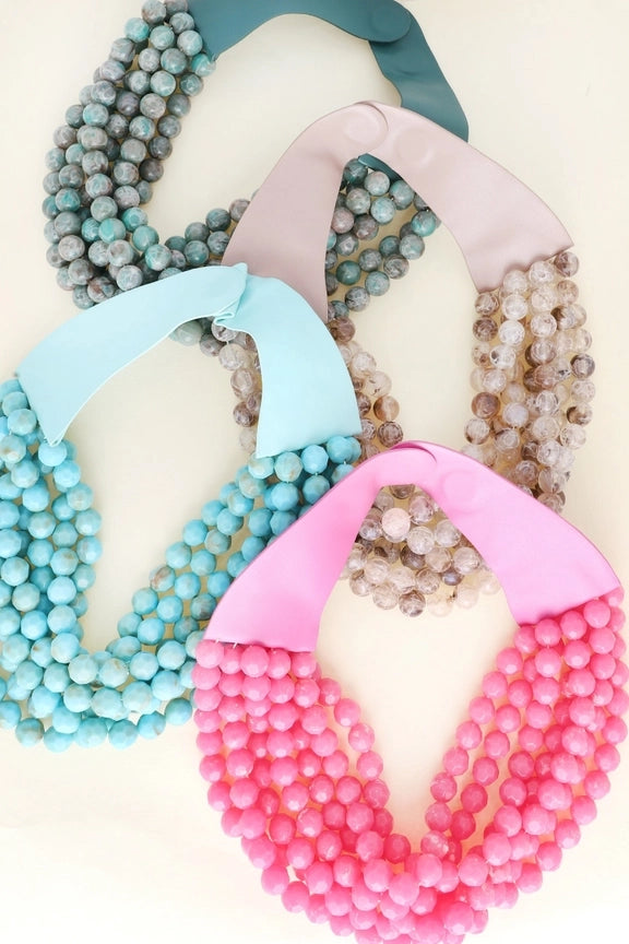 CHUNKY BEADED MAGNETIC NECKLACE