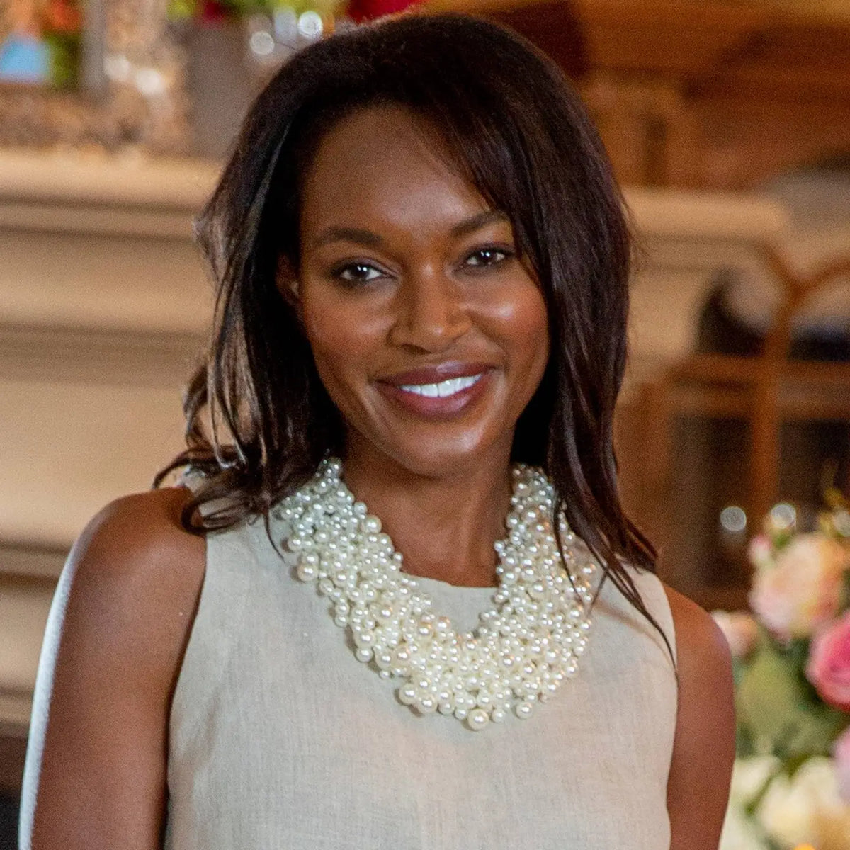 PETITE CLUSTER BEADED NECKLACE