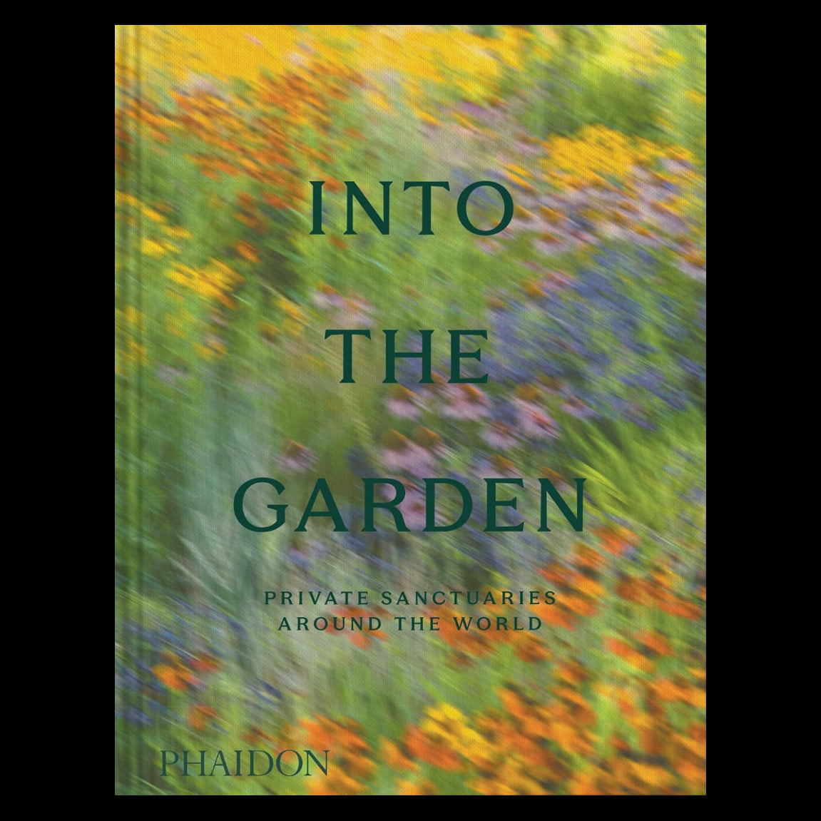 Book cover of 'Into the Garden' with a blurred garden background