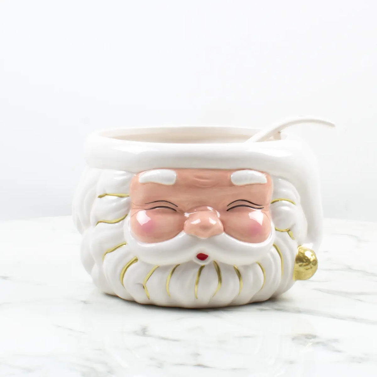 SANTA PUNCH BOWL WITH LADLE