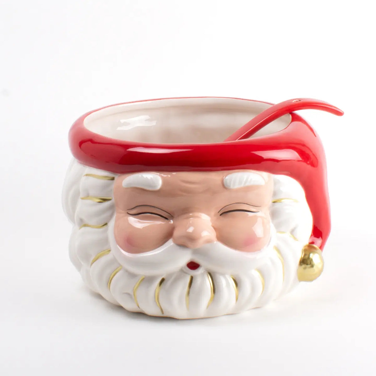 SANTA PUNCH BOWL WITH LADLE