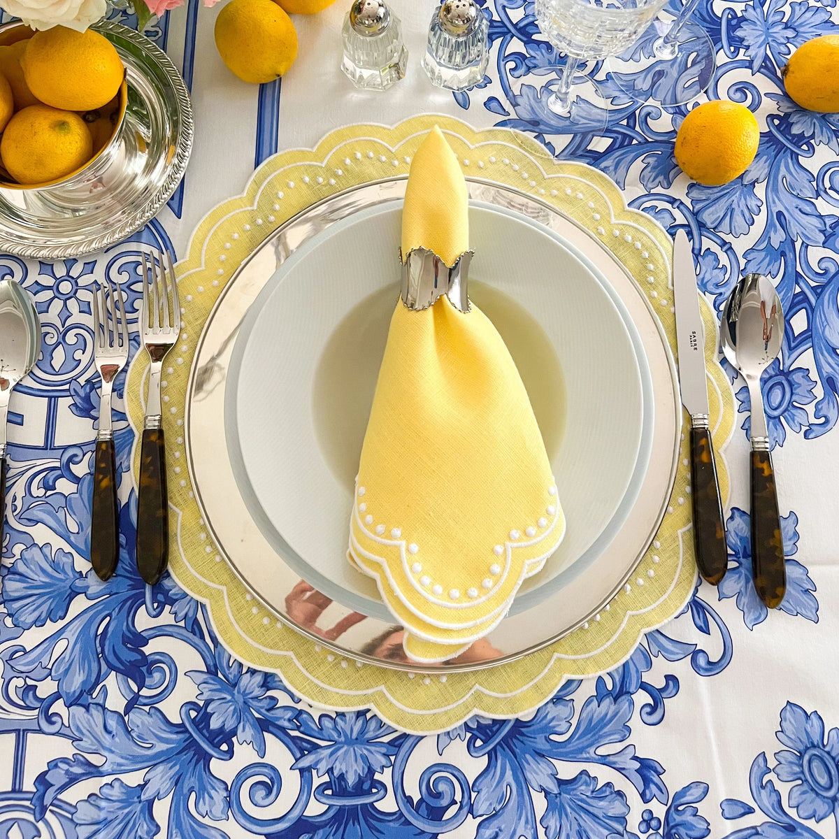 CANARY YELLOW LINEN PLACEMAT
