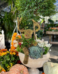 SITTING REINDEER TOPIARY