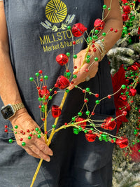 30" FAUX FESTIVE JINGLE BELL PICK