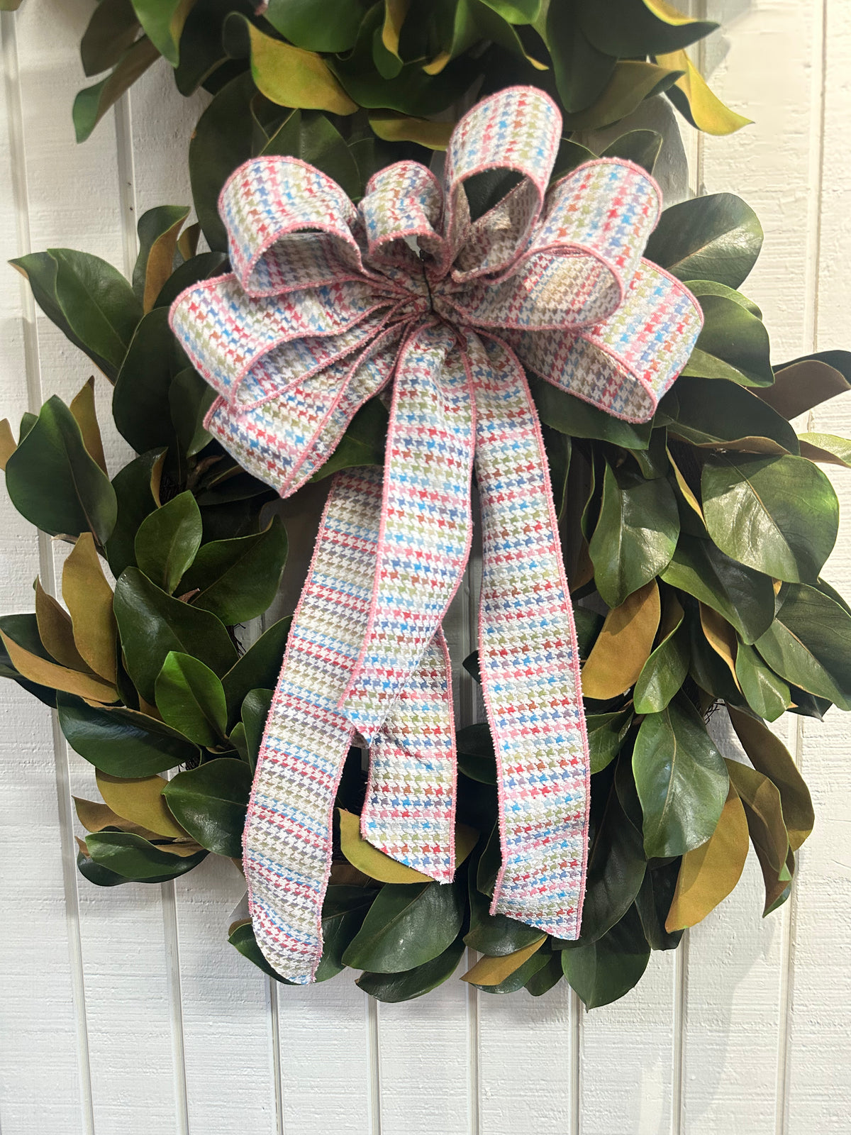 JACQUARD PASTEL HOUNDSTOOTH RIBBON