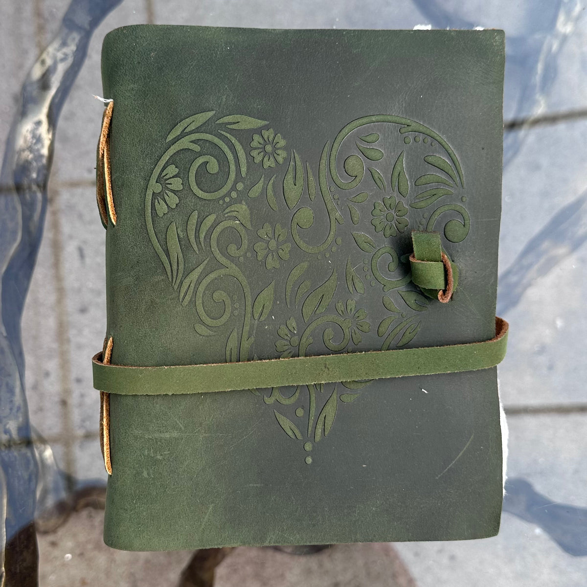 HEART HAND BOUND JOURNALS W/ HANDMADE PAPER