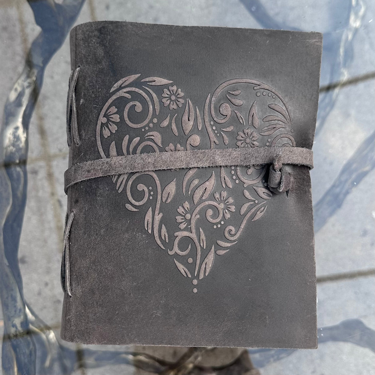 HEART HAND BOUND JOURNALS W/ HANDMADE PAPER