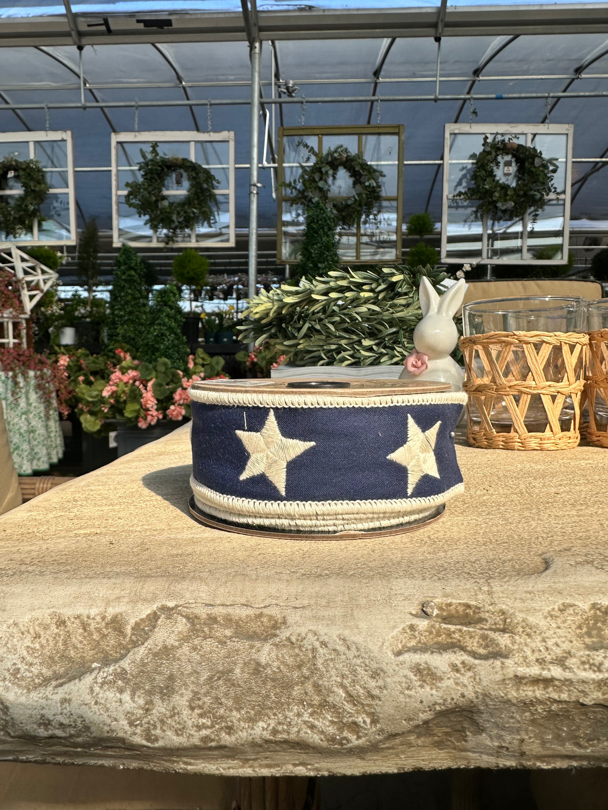 1.5” X 5 YDS STARS  RIBBON