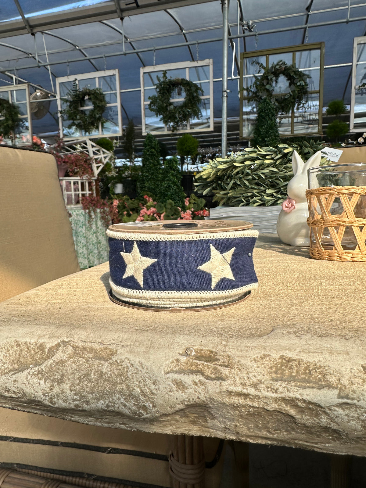 1.5” X 5 YDS STARS  RIBBON