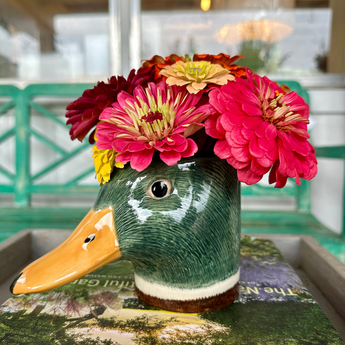 SMALL MALLARD FLOWER VASE