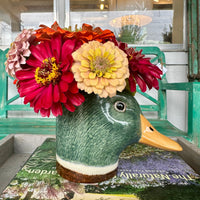 SMALL MALLARD FLOWER VASE