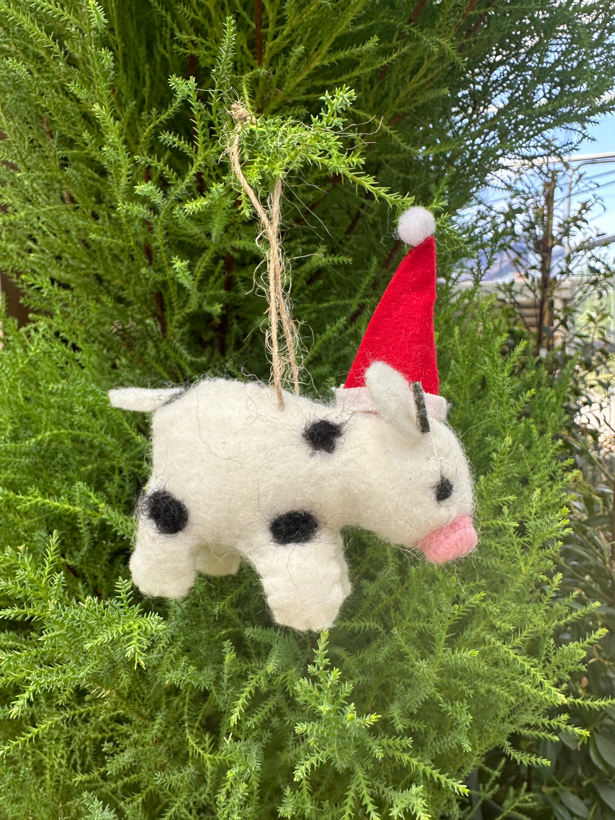 WOOL FELT FARM ORNAMENT SET